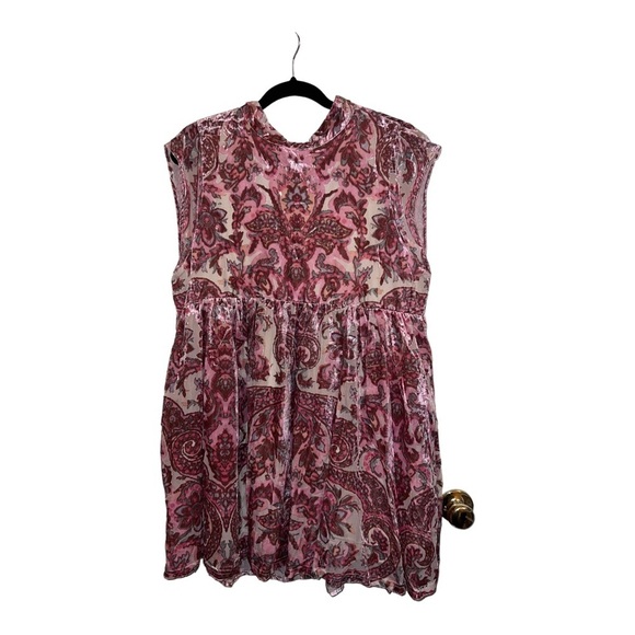 NWT FREE PEOPLE All the Time Velvet Mini Dress Sz L - Picture 14 of 16
